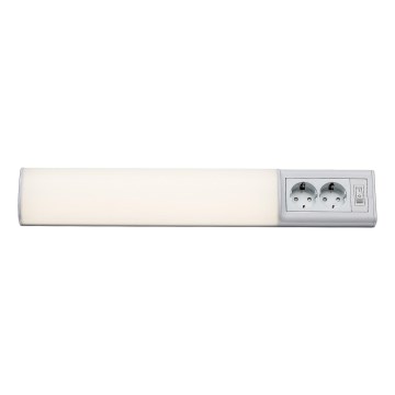 Rabalux - LED lampa för undersidan av köksskåp med 2 uttag LED/10W/230V 4000K 50 cm vit