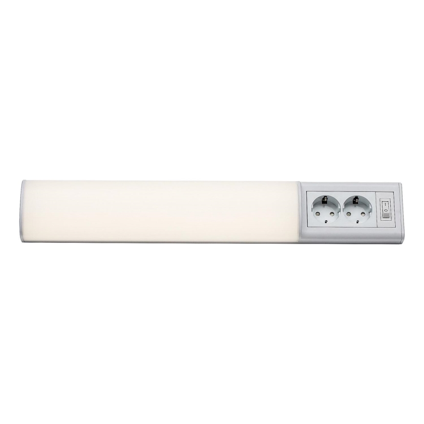 Rabalux - LED lampa för undersidan av köksskåp med 2 uttag LED/10W/230V 4000K 50 cm vit