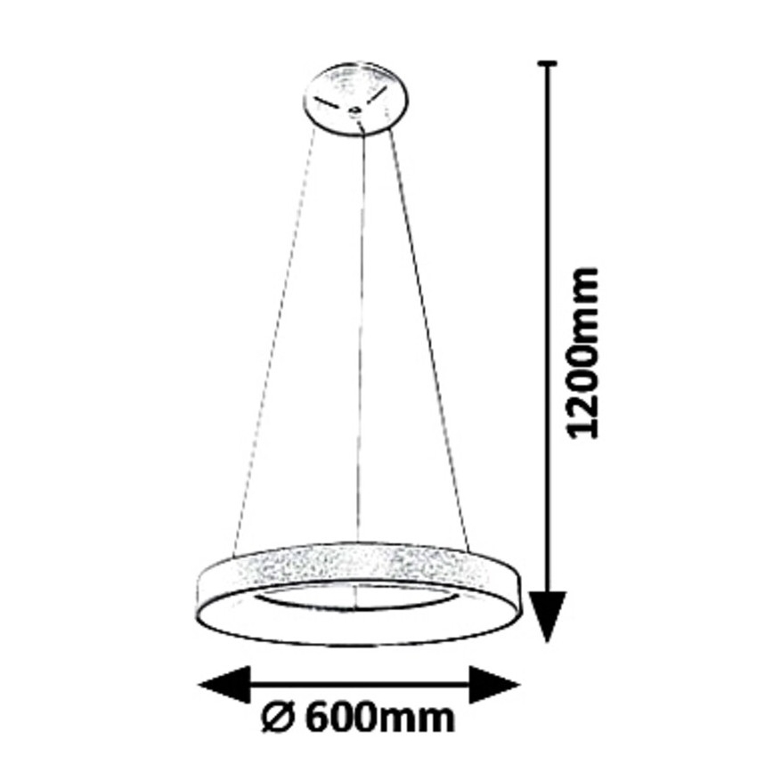 Rabalux - LED Ljuskrona med snöre BilMELLA LED/50W/230V