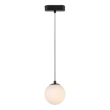 Rabalux - LED ljuskrona med textilsladd för 1-fas skensystem LED/5W/230V 3000K svart