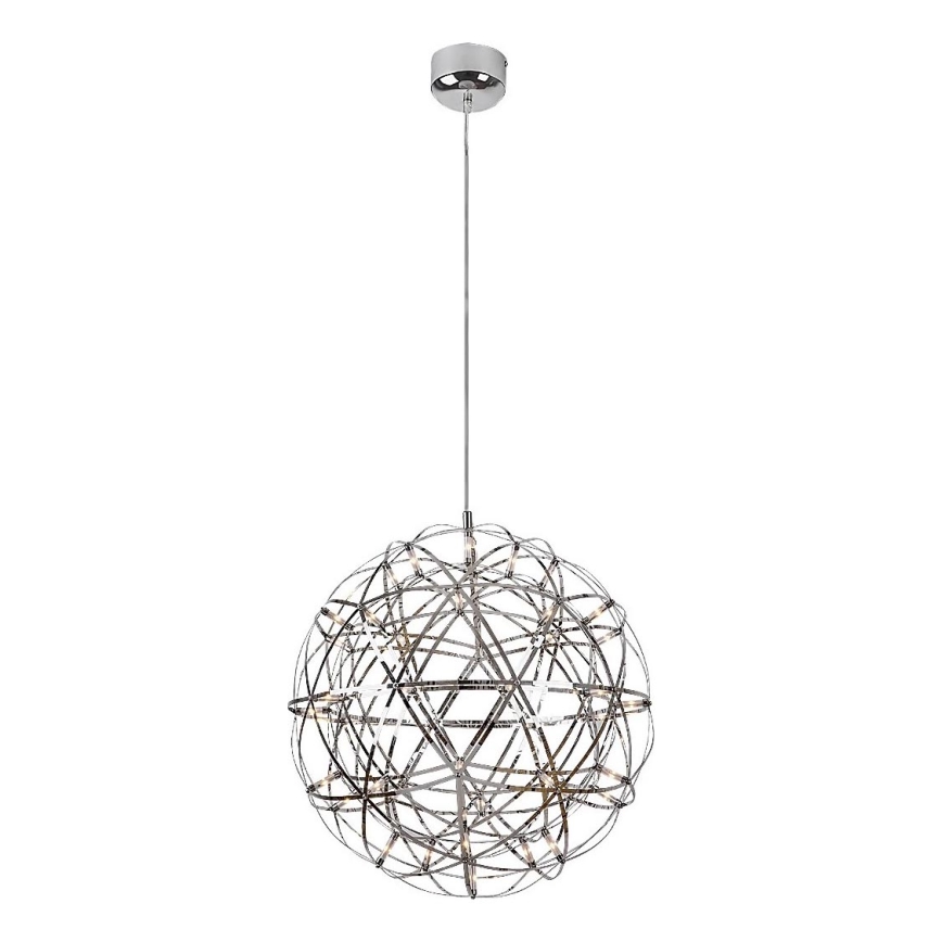Rabalux - LED ljuskrona med textilsladd LED/16W/230V 3000K skinande krom