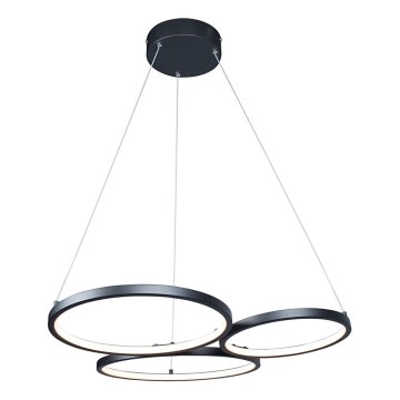 Rabalux - LED ljuskrona med textilsladd LED/38W/230V svart