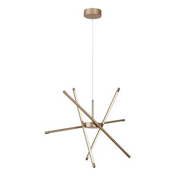 Rabalux - LED ljuskrona med textilsladd LED/40W/230V 3000K guld