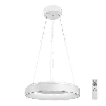 Rabalux - LED ljusreglerad ljuskrona på textilsladd LED/38W/230V 3000-6500K vit + fjärrkontroll