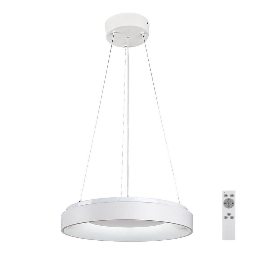 Rabalux - LED ljusreglerad ljuskrona på textilsladd LED/38W/230V 3000-6500K vit + fjärrkontroll