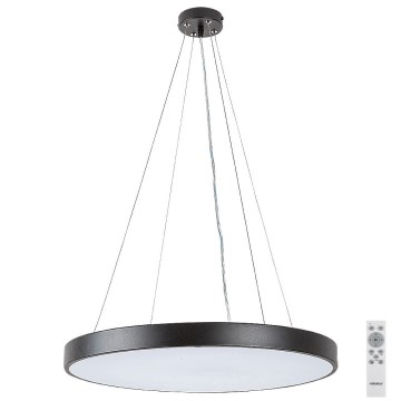Rabalux - LED ljusreglerad ljuskrona på textilsladd LED/60W/230V 3000-6000K svart + fjärrkontroll