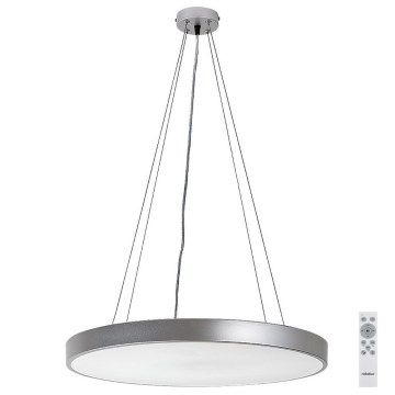 Rabalux - LED ljusreglerad ljuskrona på textilsladd LED/60W/230V silver 3000-6000K + fjärrkontroll