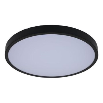 Rabalux - LED ljusreglerad taklampa till badrum LED/24W/230V 3000-6000K IP44 diameter 35,5 cm svart + fjärrkontroll