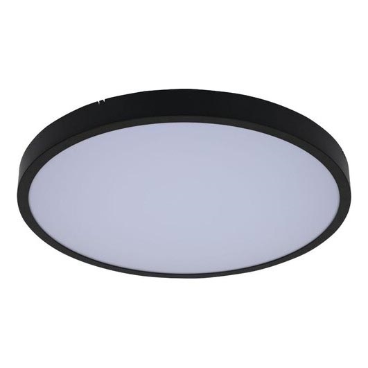 Rabalux - LED ljusreglerad taklampa till badrum LED/24W/230V 3000-6000K IP44 diameter 35,5 cm svart + fjärrkontroll