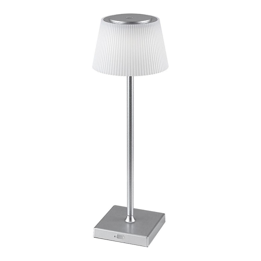 Rabalux - LED Ljusreglerad uppladdningsbar bordslampa LED/4W/3,7V 1800 mAh 3000-5000K IP44 silver