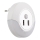 Rabalux - LED nattlampa med sensor för vägguttag 2xUSB LED/13,9W/230V 3000K