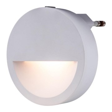 Rabalux - LED Nattlampa med skymningssensor LED/0,5W/230V 3000K diameter 65 mm