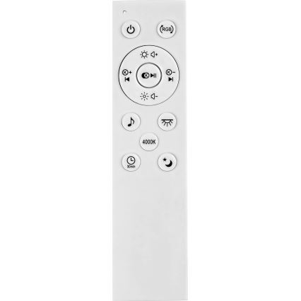 Rabalux - LED RGB Dimbar Takbelysning med högtalare LED/18W/230V + Fjärrstyrd