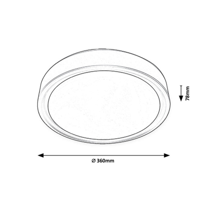 Rabalux - LED RGB dimbar taklampa med sensor LED/28W/230V 2700-5000K + fjärrkontroll