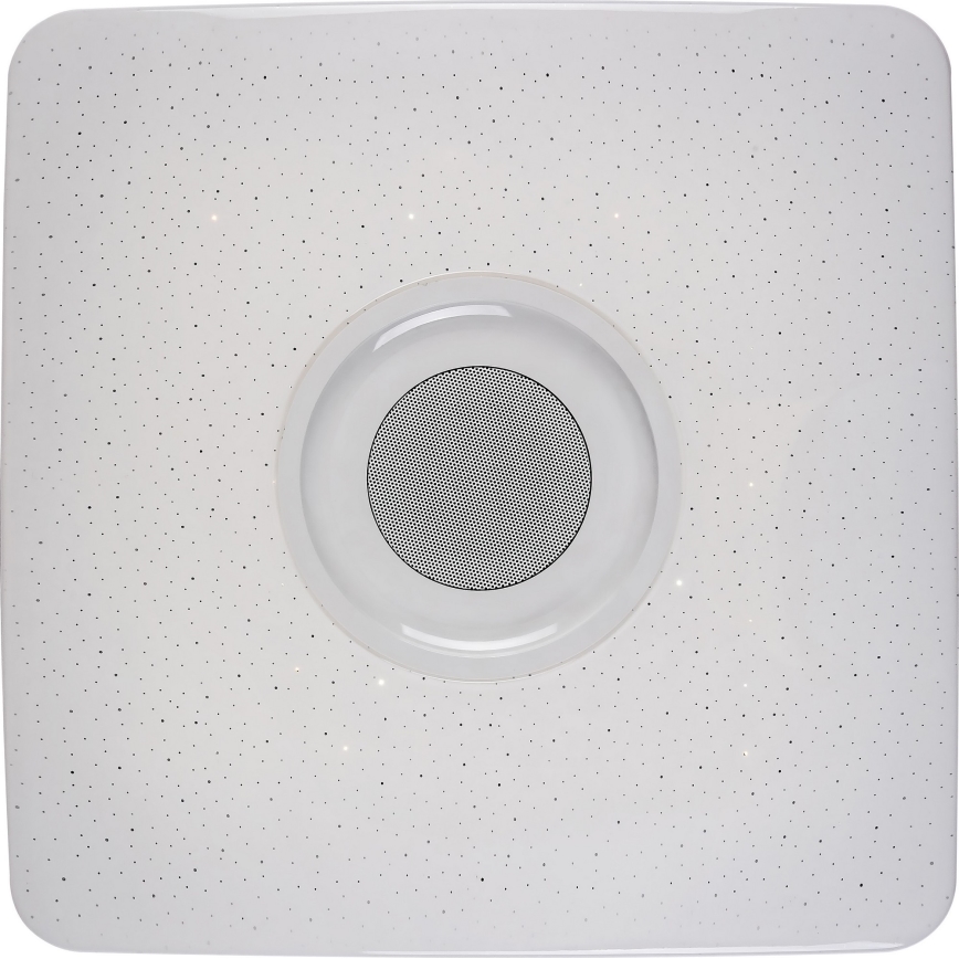 Rabalux - Dimbart LED RGB-taklampa med inbyggd högtalare LED/18W/230V 3000-6000K Bluetooth + fjärrkontroll 36,5x36,5 cm