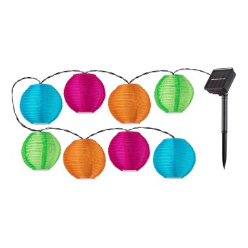 Rabalux - LED solcellsljusslinga 8xLED/0,48W/1,2V 4,3 m IP44