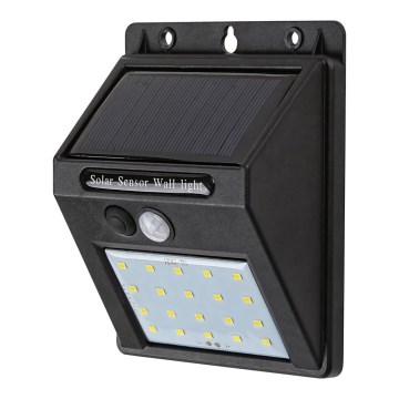 Rabalux - LED solcellsvägglampa med sensor IP44 1200 mAh