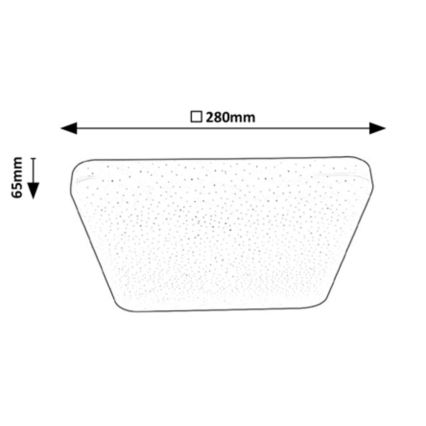 Rabalux - LED Takbelysning LED/12W/230V