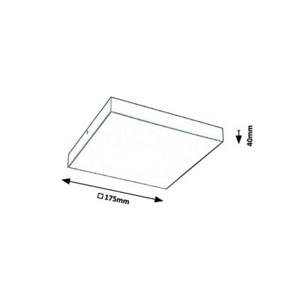 Rabalux – LED Takbelysning LED/18W/230V 3000–6000K IP44 Svart