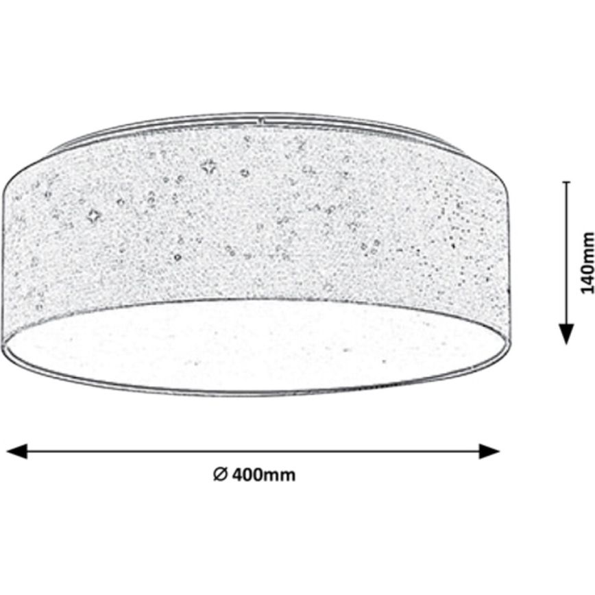 Rabalux - LED Takbelysning LED/22W/230V grå