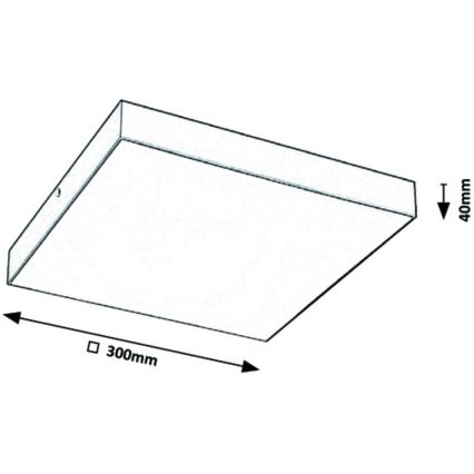 Rabalux - LED Takbelysning LED/24W/230V 3000-6000K IP44 svart