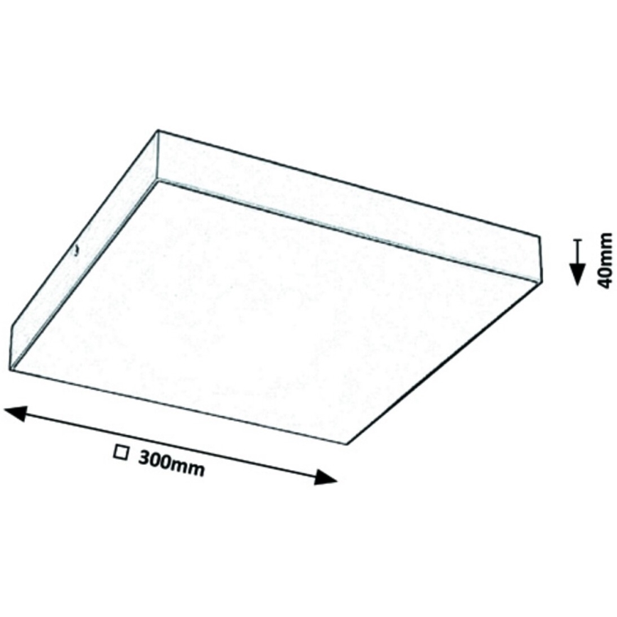 Rabalux - LED Takbelysning LED/24W/230V 3000-6000K IP44 svart