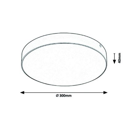 Rabalux - LED Takbelysning LED/24W/230V 3000-6000K IP44 vit