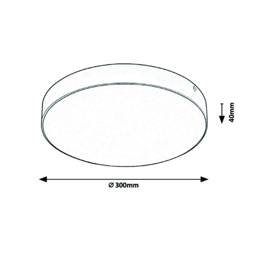 Rabalux - LED Takbelysning LED/24W/230V 3000-6000K IP44 vit