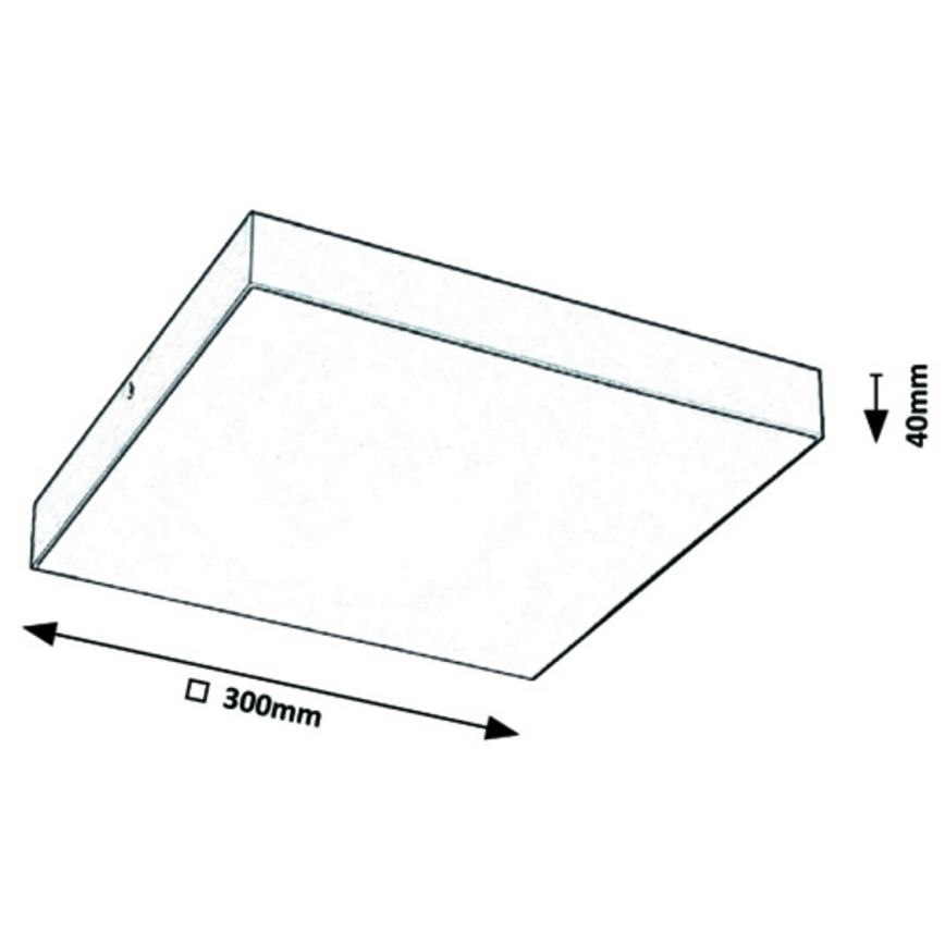 Rabalux - LED Takbelysning LED/24W/230V 3000-6000K IP44 vit