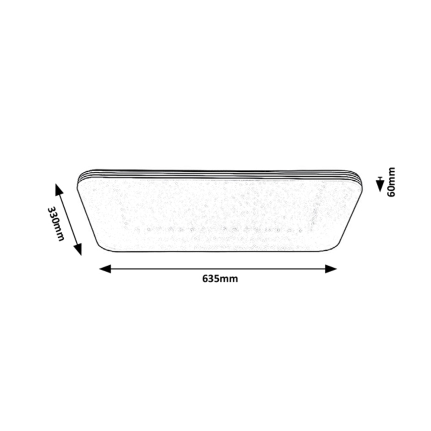 Rabalux - LED Takbelysning LED/36W/230V