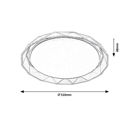 Rabalux - LED Takbelysning LED/48W/230V