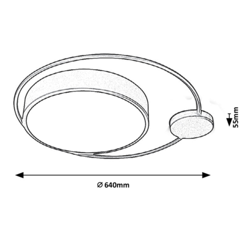 Rabalux - LED Takbelysning LED/48W/230V