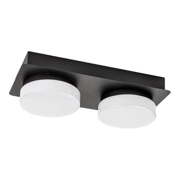 Rabalux - LED taklampa för badrum 2xLED/5,5W/230V IP44 svart
