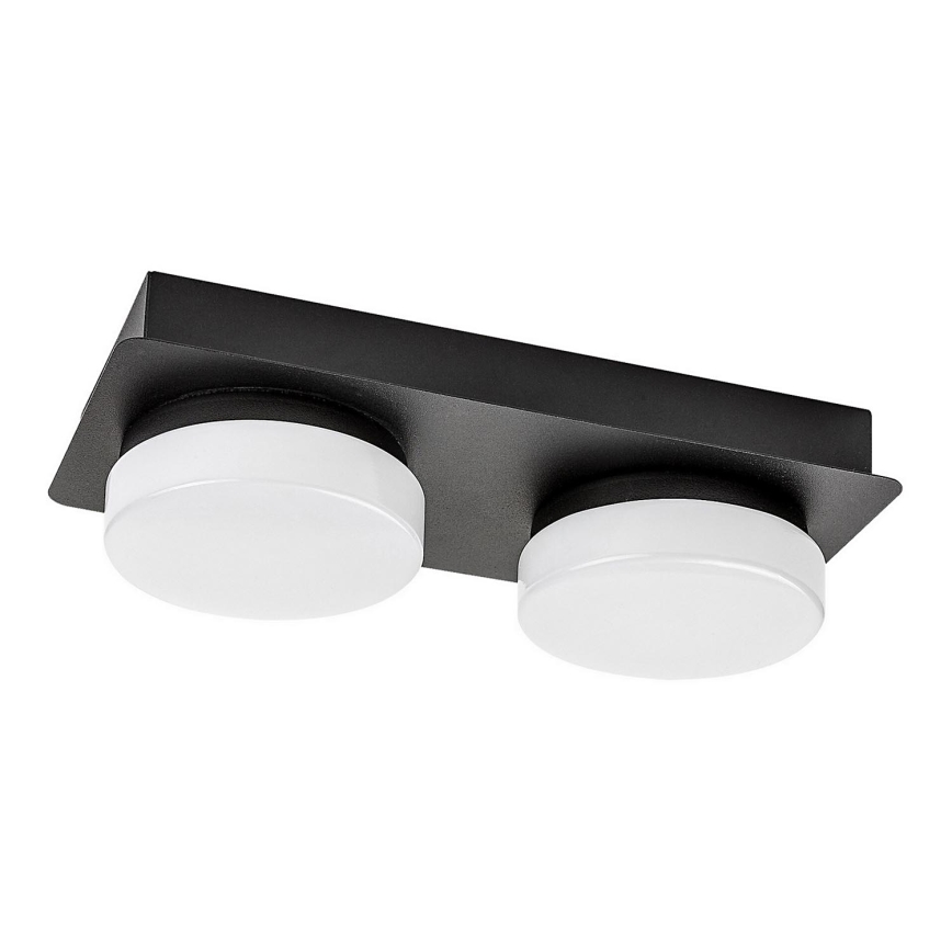 Rabalux - LED taklampa för badrum 2xLED/5,5W/230V IP44 svart