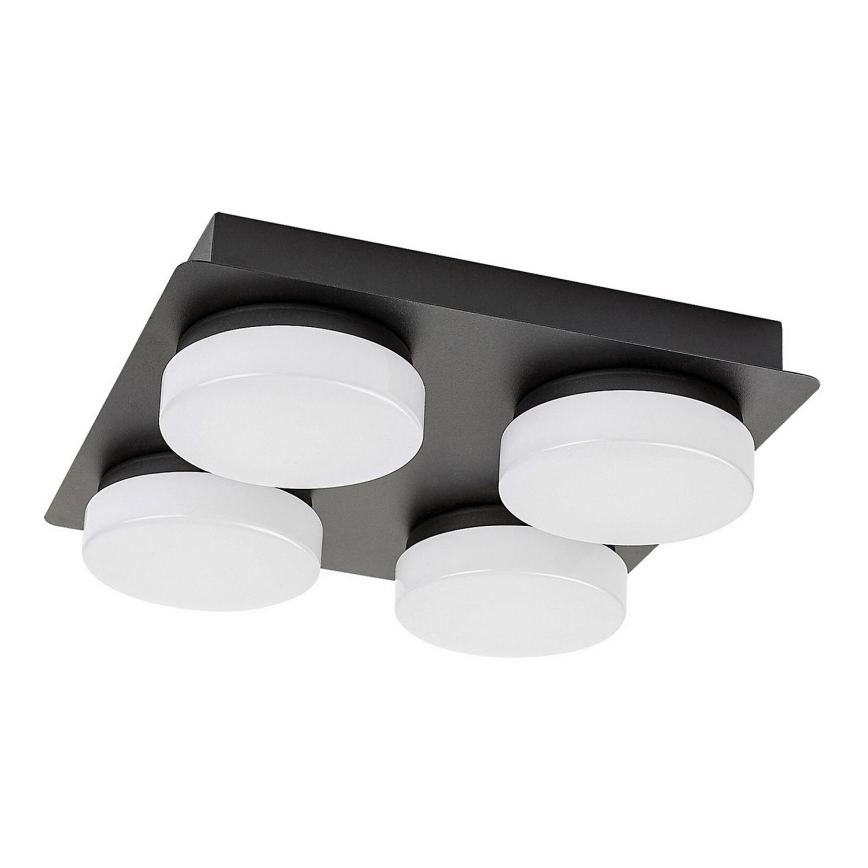 Rabalux - LED taklampa för badrum 4xLED/5,2W/230V IP44 svart