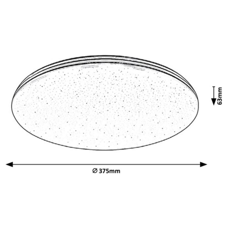 Rabalux - LED badrumsplafond LED/30W/230V IP44 Ø 37,5 cm
