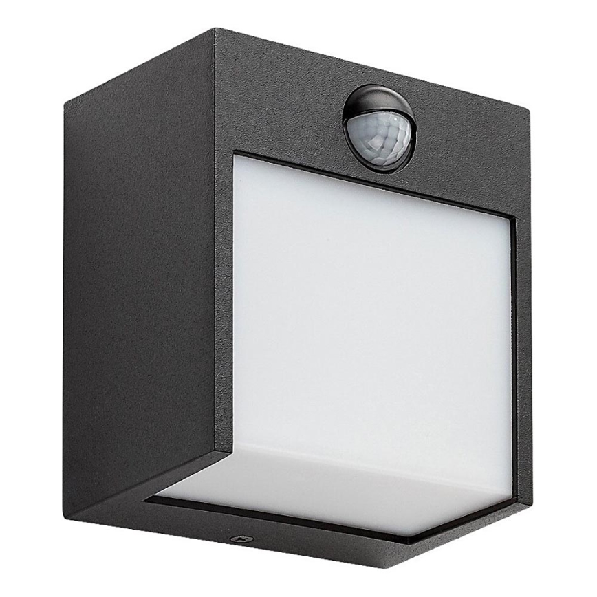 Rabalux - LED Utomhus väggbelysning med sensor LED/12W/230V black IP44