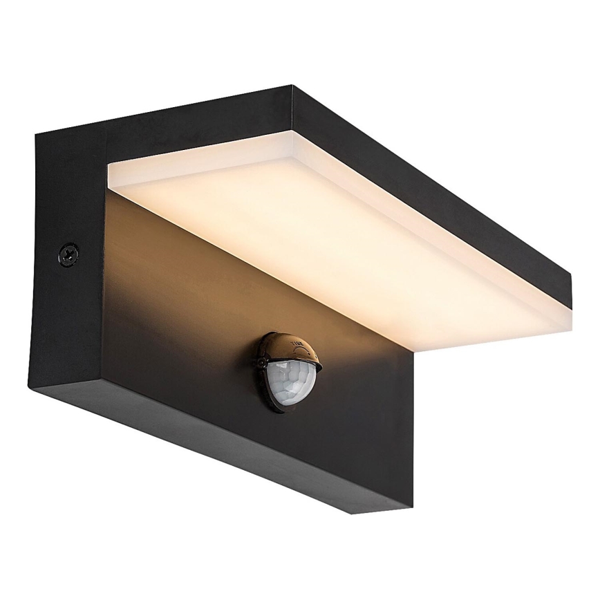 Rabalux - LED Utomhus vägglampa med sensor LED/9W/230V 2700/4000/6500K IP54 svart