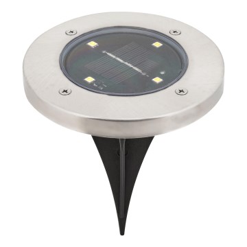 Rabalux - LED Utomhusbelysning med solcell och sensor LED/0,24W/1xAA 400 mAh svart IP44