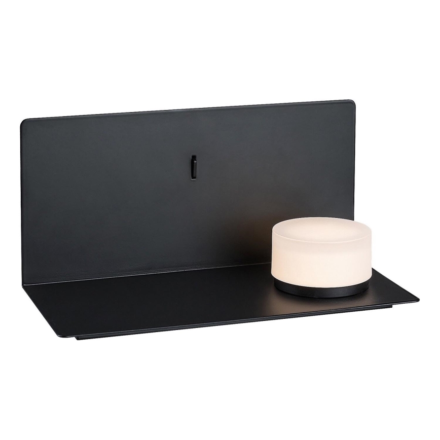 Rabalux - LED Vägglampa med hylla och USB portem LED/6W/230V 3000K