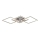 Rabalux - LED ytmonterad ljuskrona LED/43W/230V skinande krom 37x76,5 cm