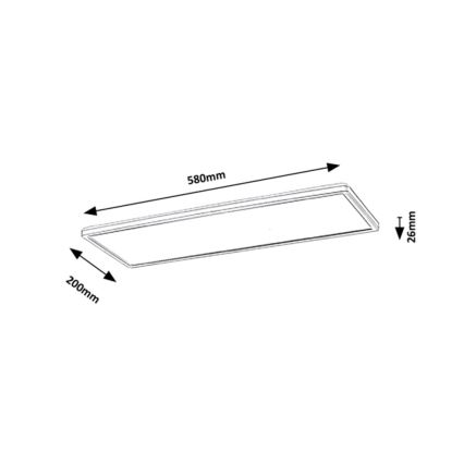 Rabalux - LED Ytmonterad panel LED/22W/230V