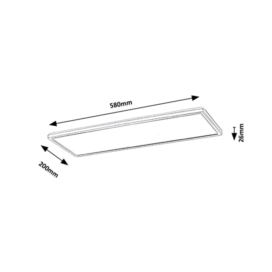 Rabalux - LED Ytmonterad panel LED/22W/230V