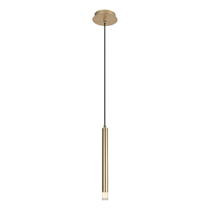 Rabalux - Ljuskrona med textilsladd 1xG9/5W/230V guld