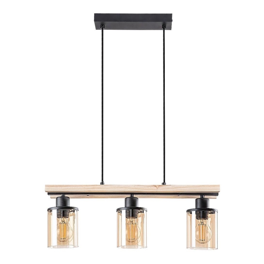Rabalux - Ljuskrona med textilsladd 3xE27/25W/230V tall
