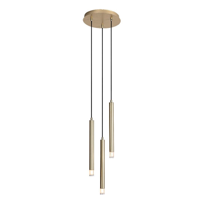 Rabalux - Ljuskrona med textilsladd 3xG9/5W/230V guld