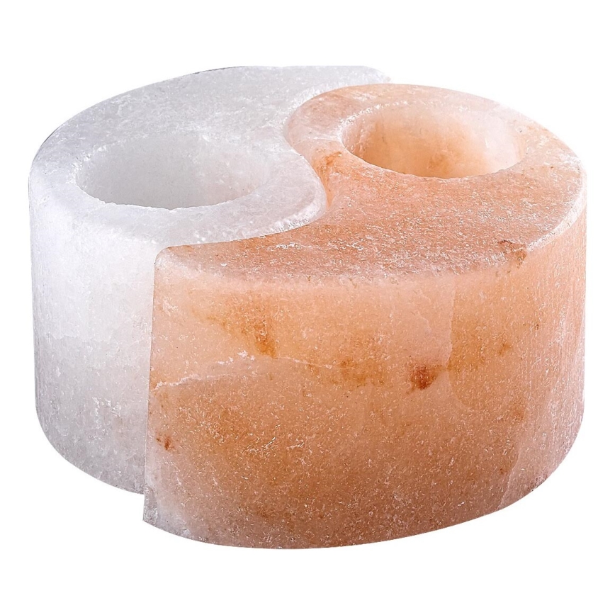 Rabalux - Saltlampa - ljusstake orange/vit