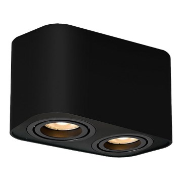 Rabalux - Spotlight 2xGU10/42W/230V svart