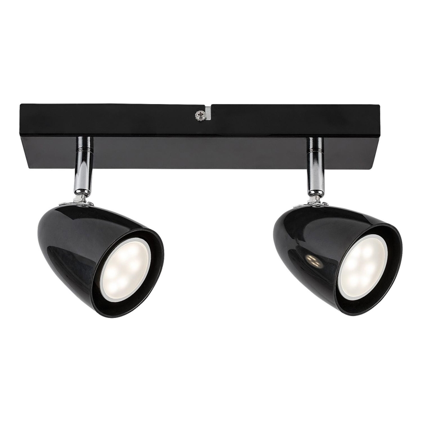 Rabalux - Spotlight 2xGU10/5W/230V svart