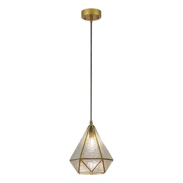 Rabalux - Tiffany färgat glas ljuskrona på snöre 1xE14/40W/230V guld